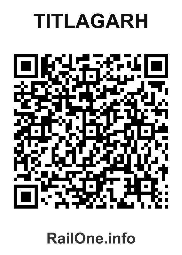 RailOne QR Code for Titlagarh station