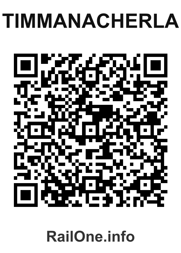 RailOne QR Code for Timmanacherla station