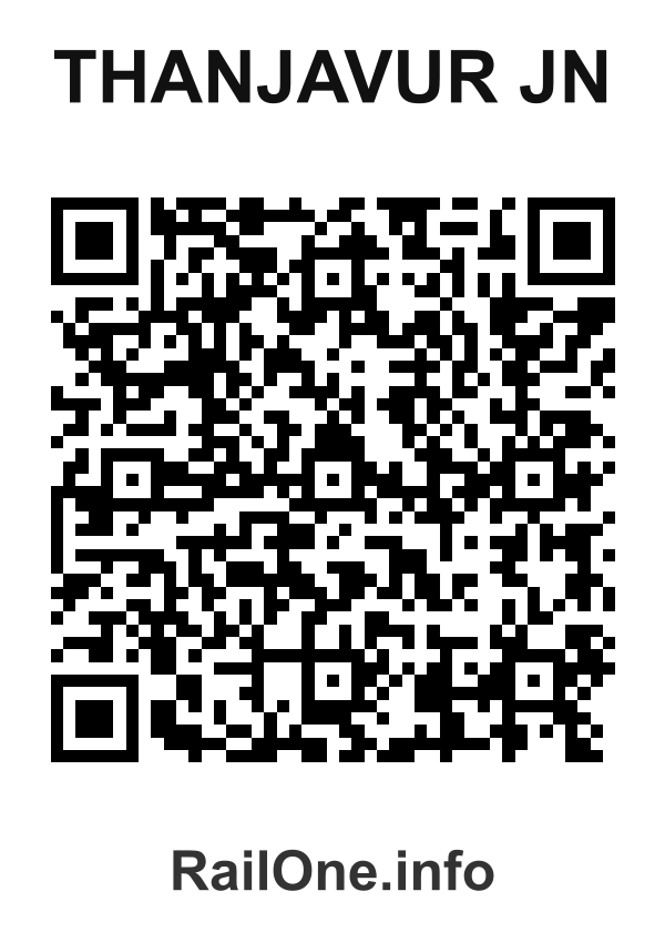 RailOne QR Code for Thanjavur Jn station