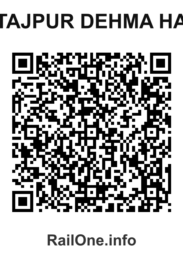 RailOne QR Code for Tajpur Dehma Ha station