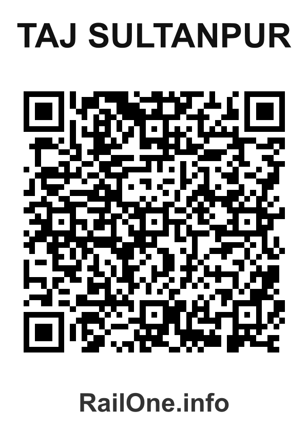 RailOne QR Code for Taj Sultanpur station