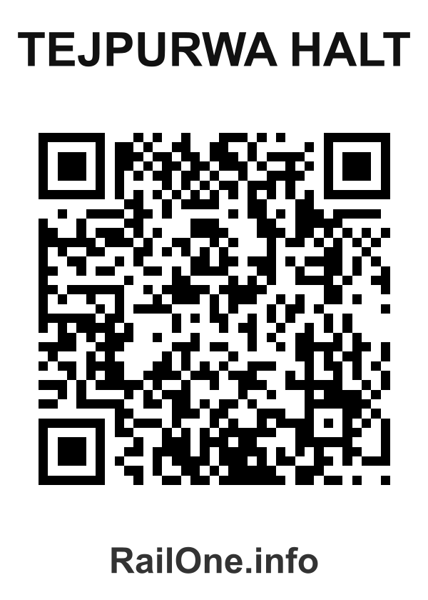 RailOne QR Code for Tejpurwa Halt station