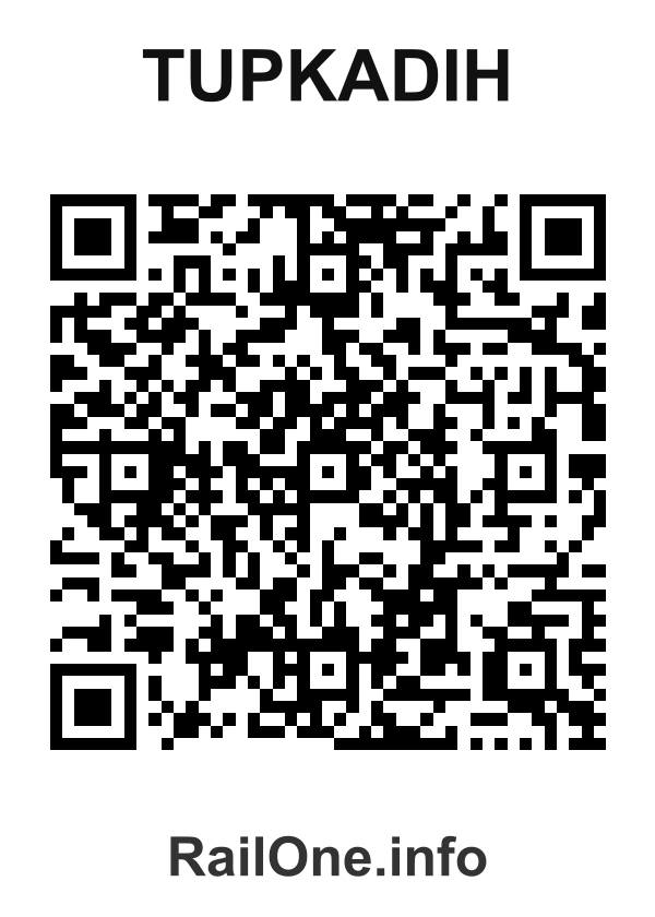 RailOne QR Code for Tupkadih station