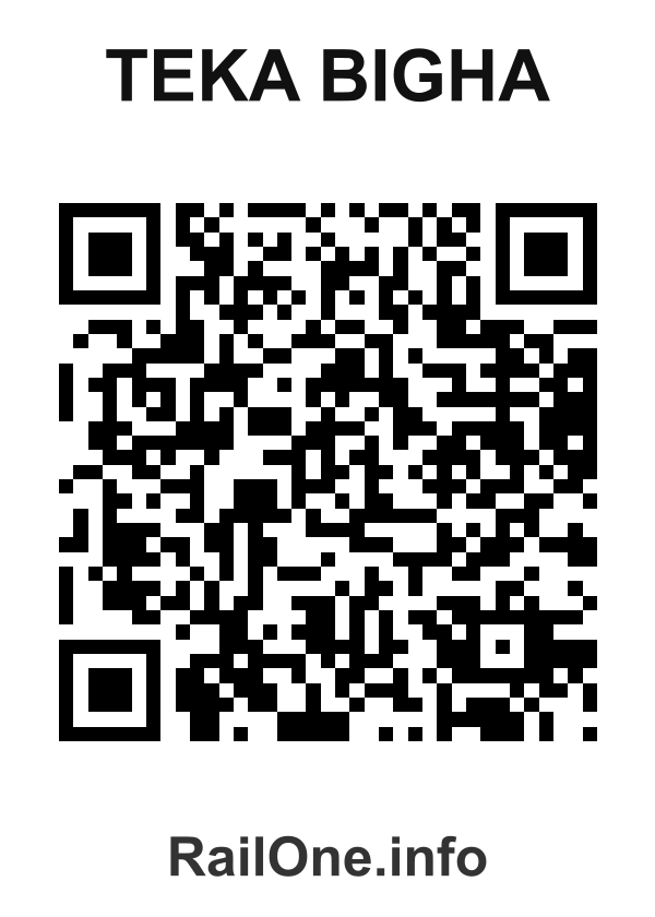 RailOne QR Code for Teka Bigha station