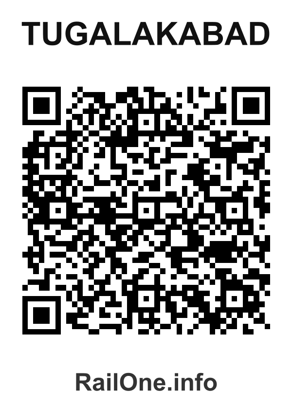 RailOne QR Code for Tugalakabad station
