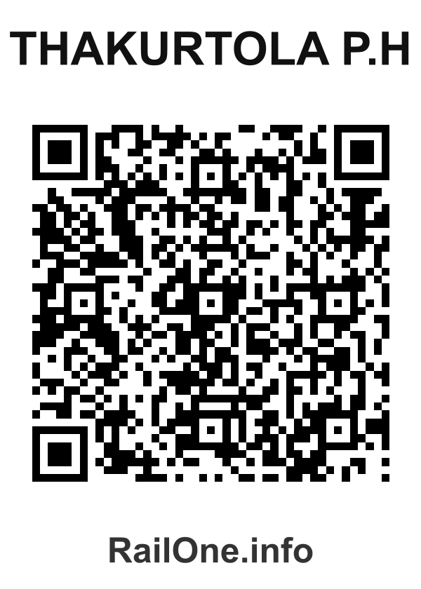 RailOne QR Code for Thakurtola P.h station