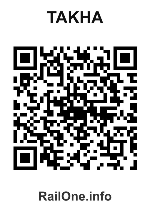 RailOne QR Code for Takha station