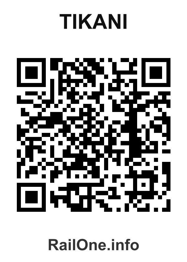RailOne QR Code for Tikani station
