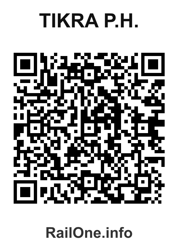 RailOne QR Code for Tikra P.h. station
