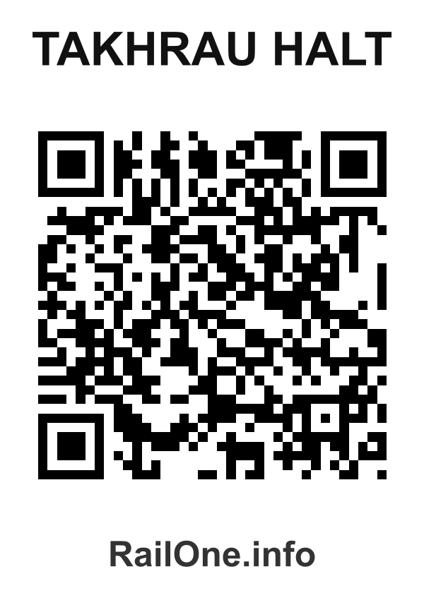 RailOne QR Code for Takhrau Halt station