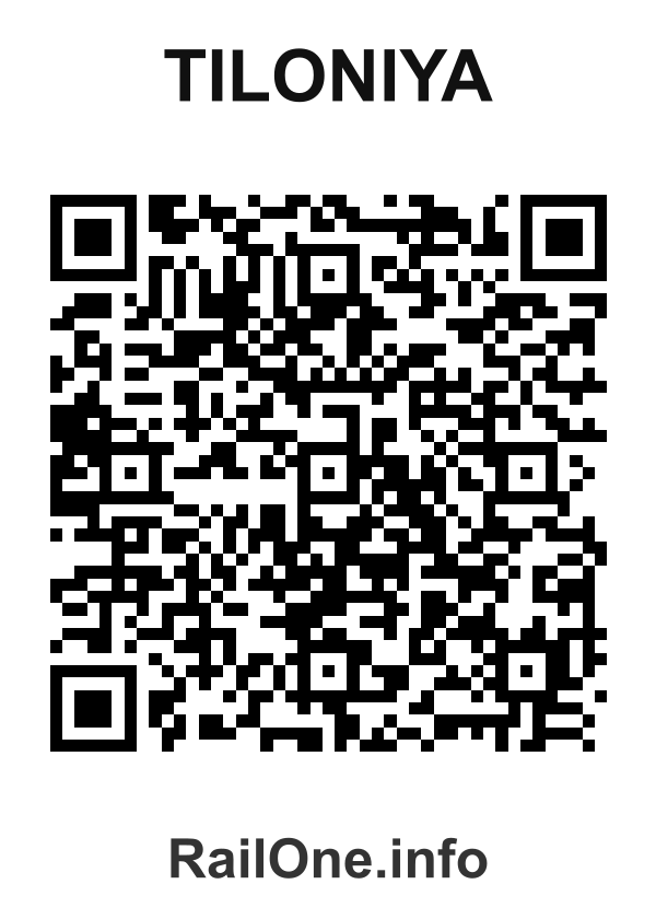 RailOne QR Code for Tiloniya station