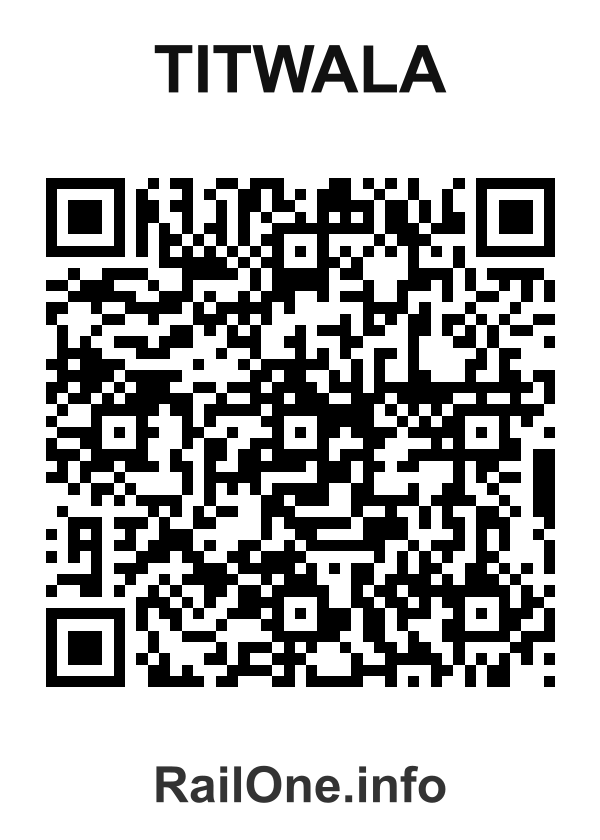 RailOne QR Code for Titwala station