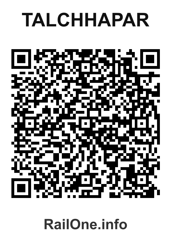 RailOne QR Code for Talchhapar station