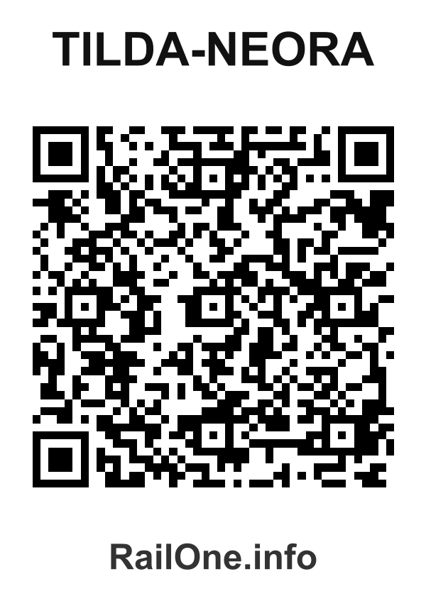 RailOne QR Code for Tilda-neora station