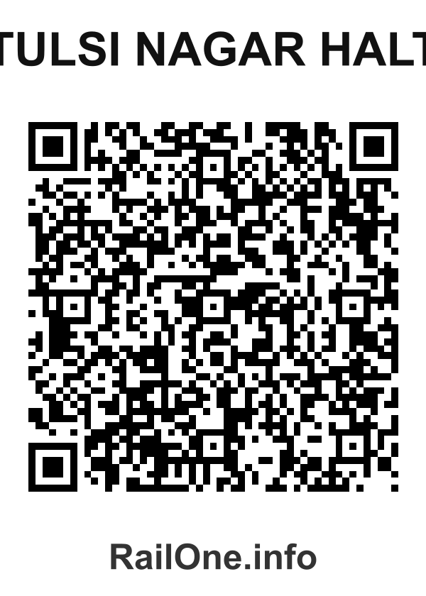 RailOne QR Code for Tulsi Nagar Halt station