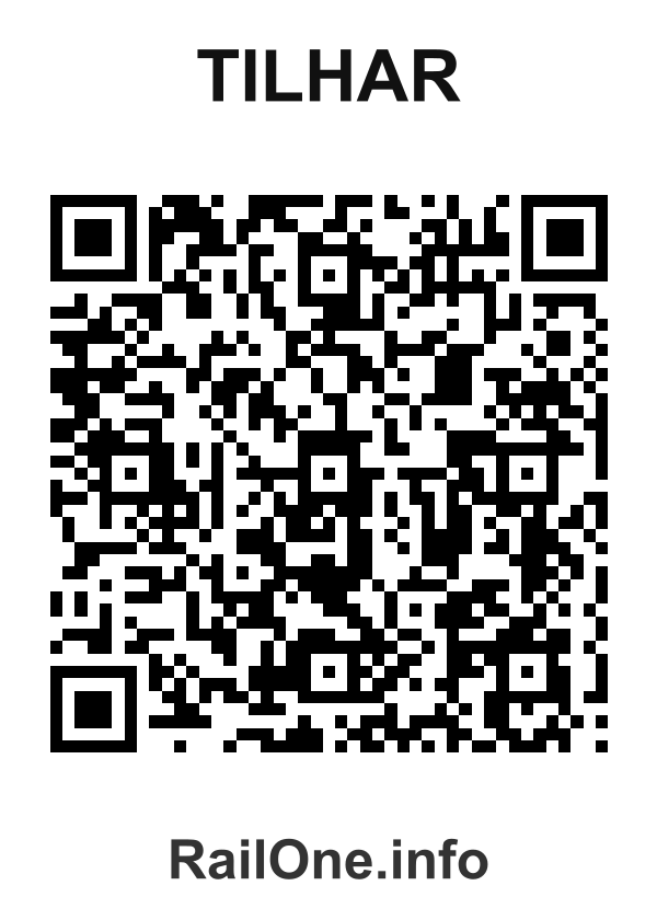 RailOne QR Code for Tilhar station