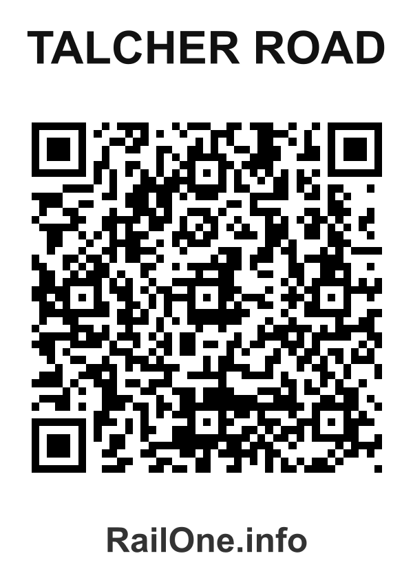 RailOne QR Code for Talcher Road station