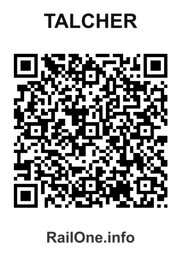 RailOne QR Code for Talcher station