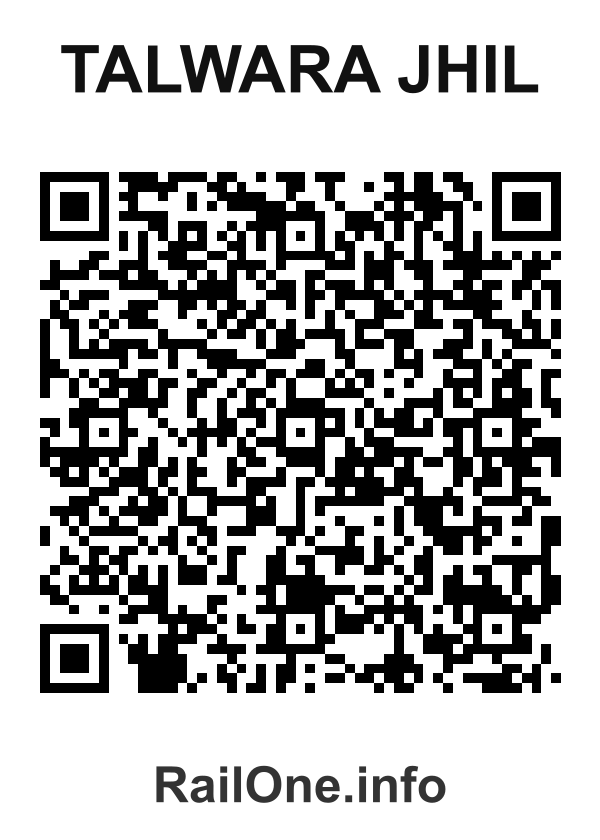 RailOne QR Code for Talwara Jhil station