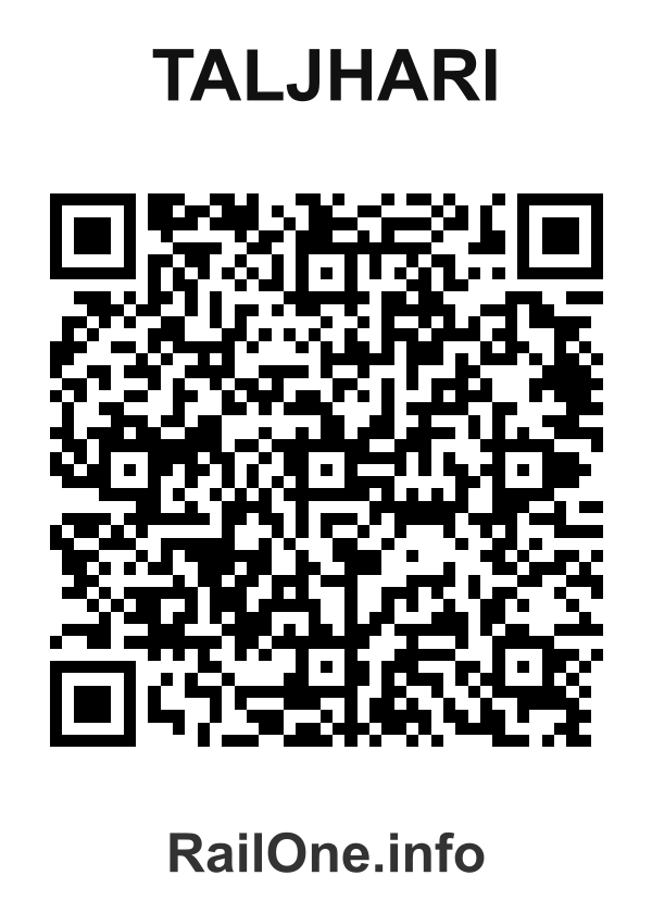 RailOne QR Code for Taljhari station