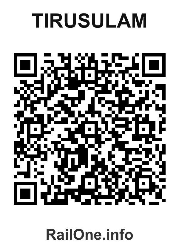RailOne QR Code for Tirusulam station