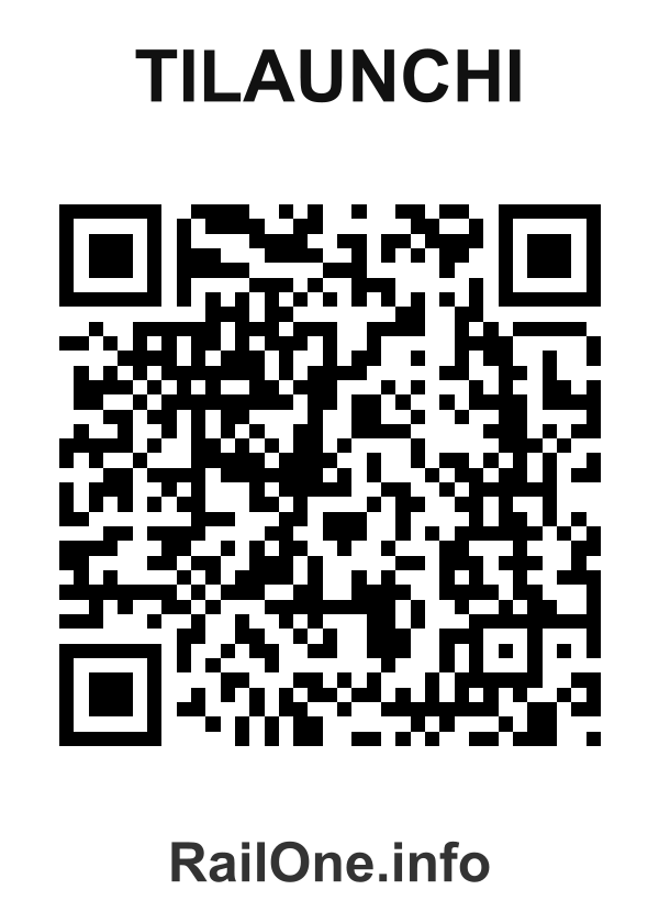 RailOne QR Code for Tilaunchi station