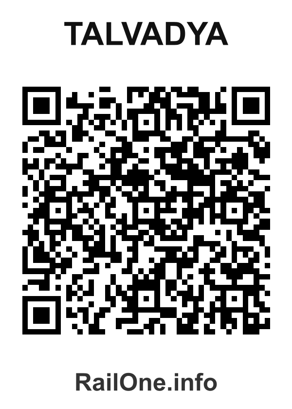 RailOne QR Code for Talvadya station