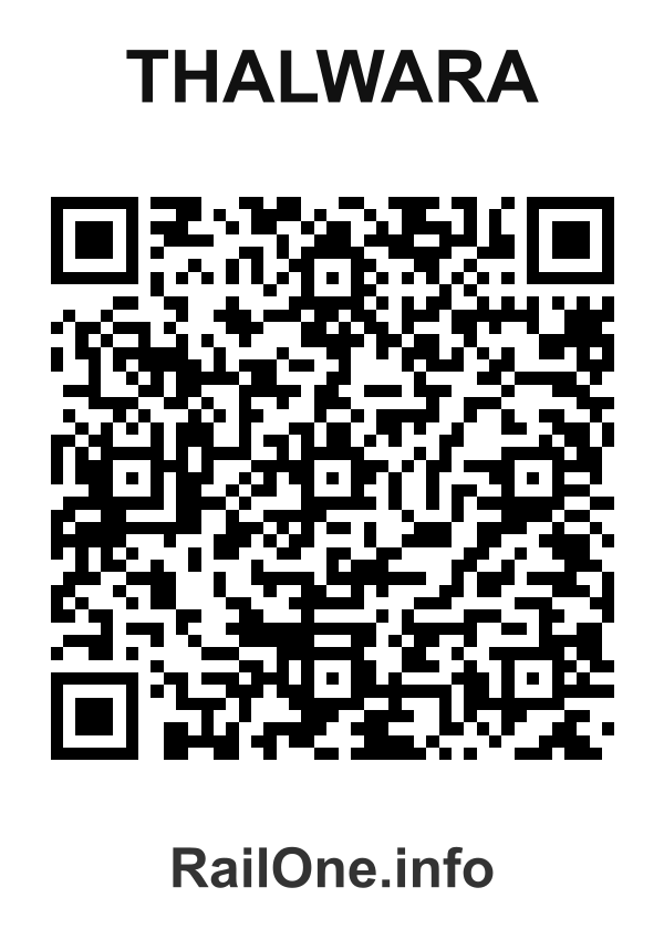 RailOne QR Code for Thalwara station