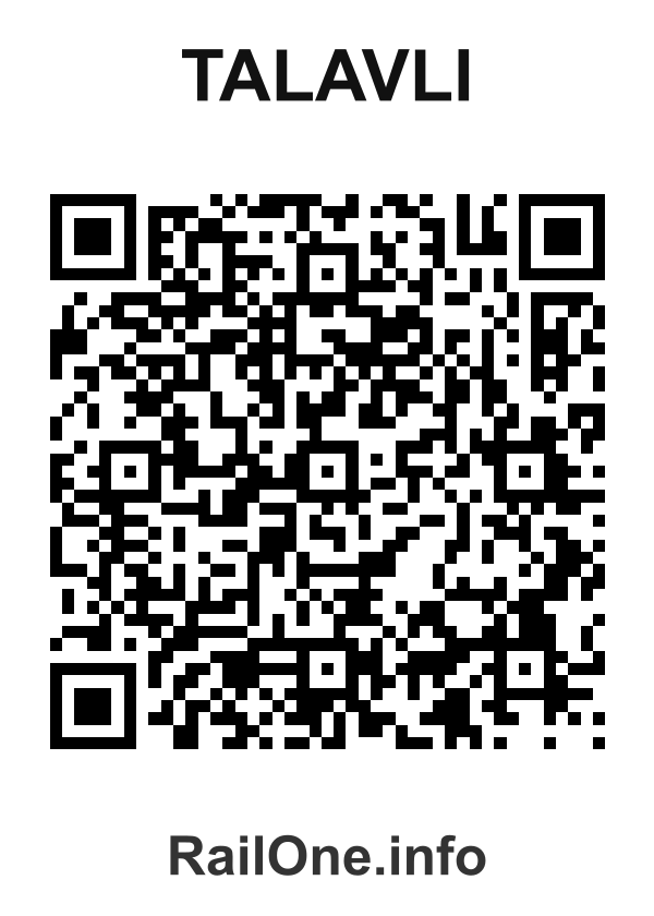 RailOne QR Code for Talavli station
