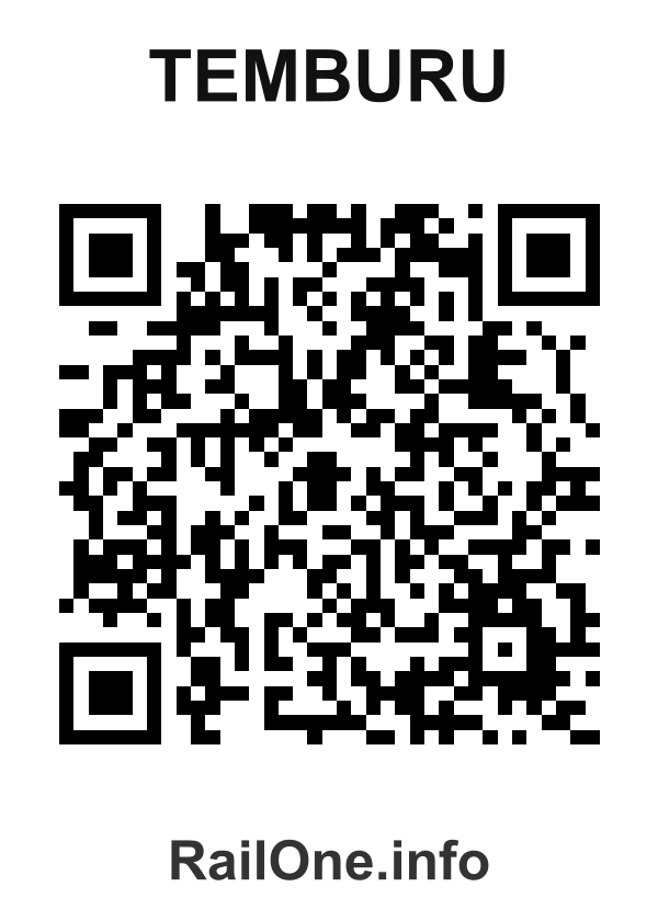 RailOne QR Code for Temburu station