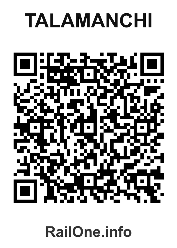 RailOne QR Code for Talamanchi station