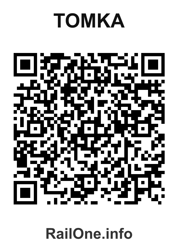 RailOne QR Code for Tomka station
