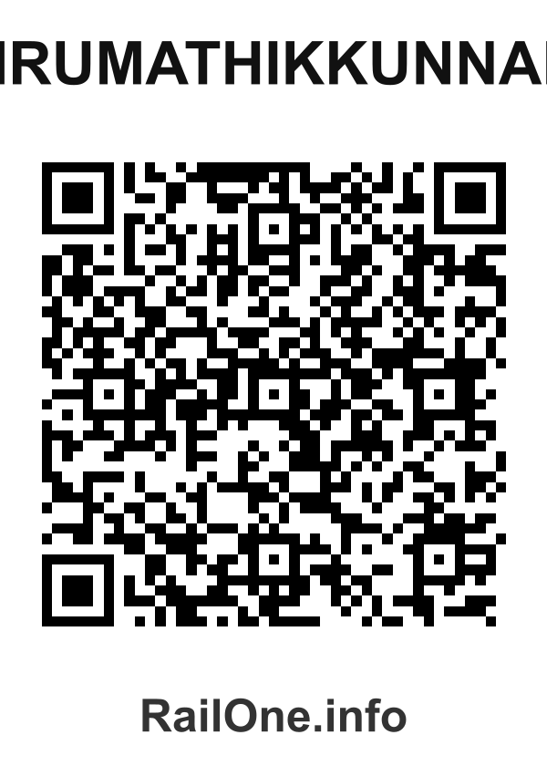 RailOne QR Code for Tirumathikkunnam station