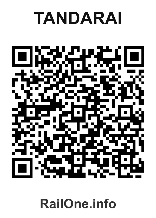RailOne QR Code for Tandarai station