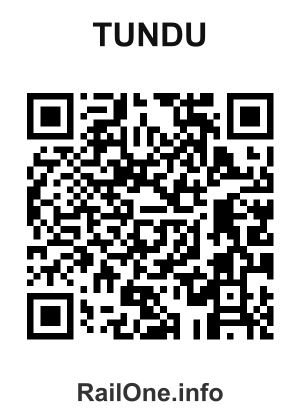 RailOne QR Code for Tundu station