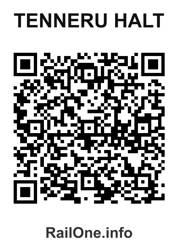 RailOne QR Code for Tenneru Halt station