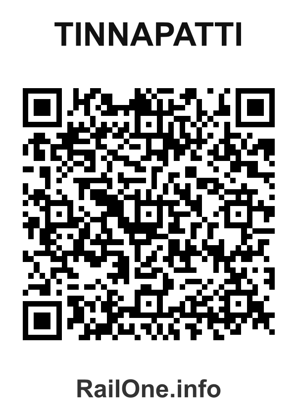 RailOne QR Code for Tinnapatti station