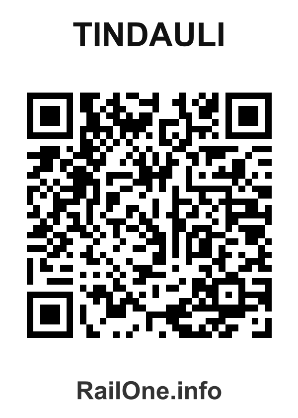 RailOne QR Code for Tindauli station