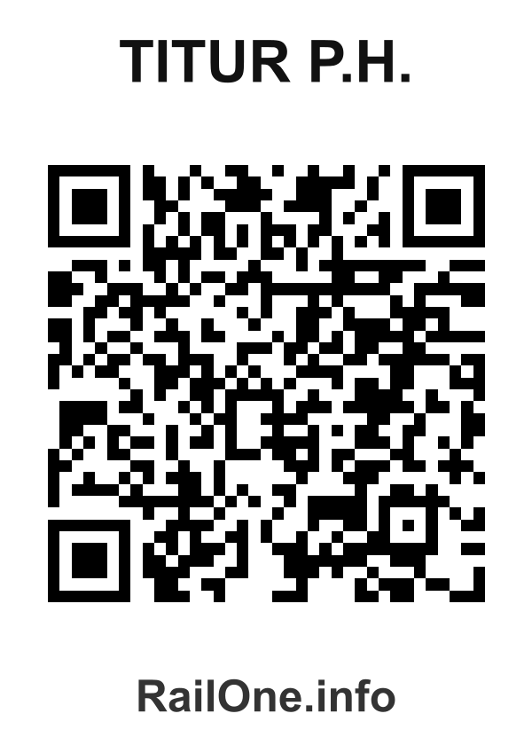 RailOne QR Code for Titur P.h. station