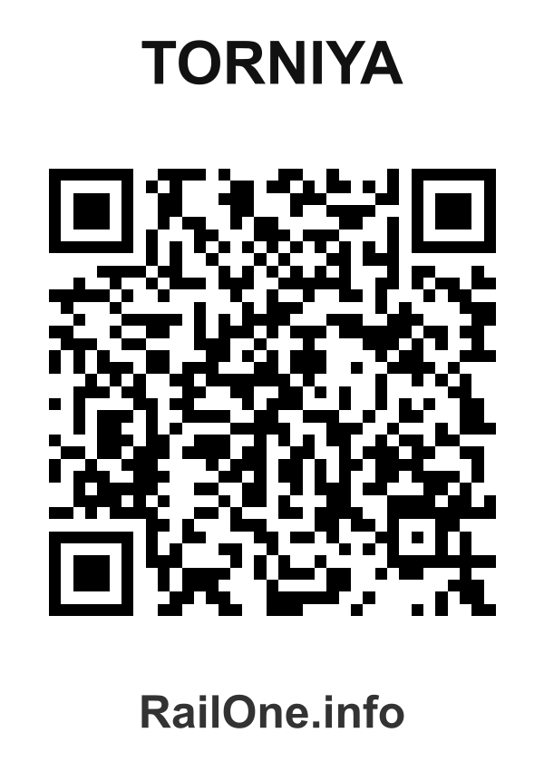 RailOne QR Code for Torniya station