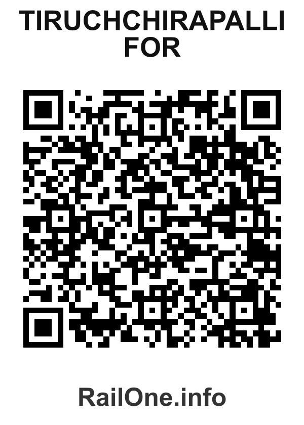 RailOne QR Code for Tiruchchirapalli For station