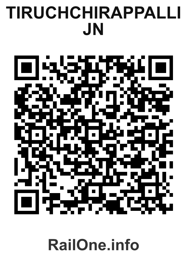 RailOne QR Code for Tiruchchirappalli Jn station