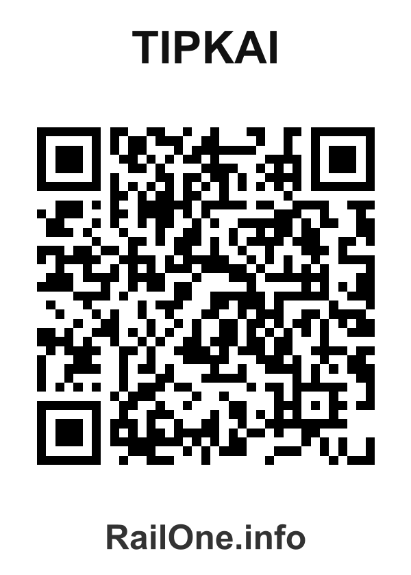 RailOne QR Code for Tipkai station