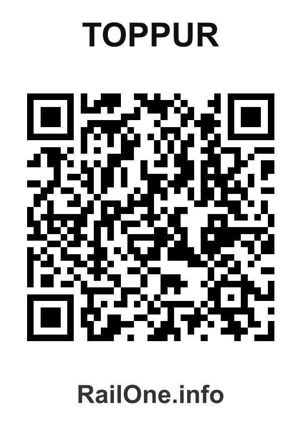 RailOne QR Code for Toppur station