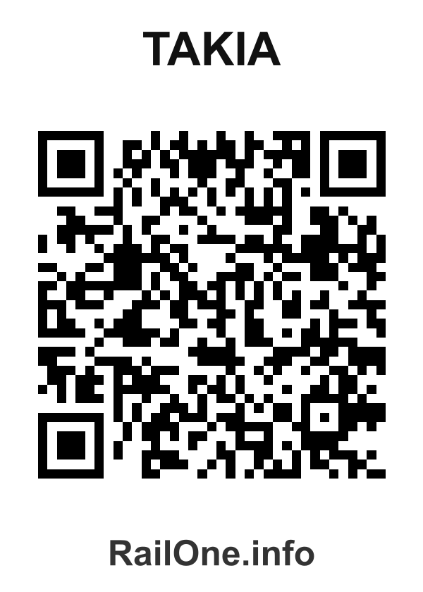 RailOne QR Code for Takia station