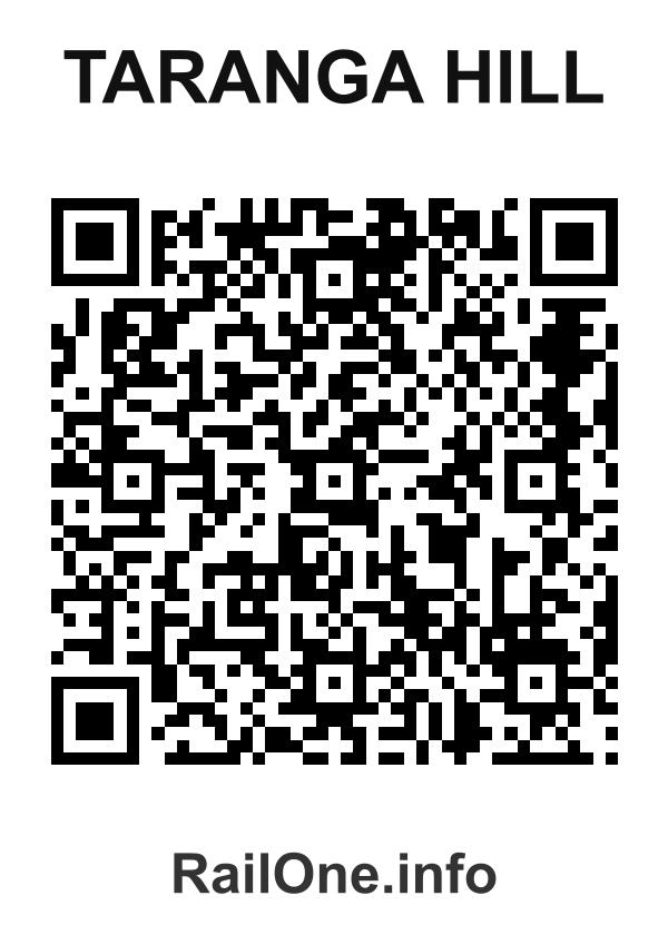 RailOne QR Code for Taranga Hill station