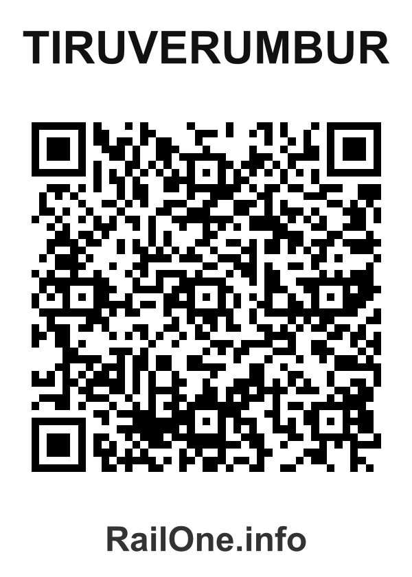 RailOne QR Code for Tiruverumbur station
