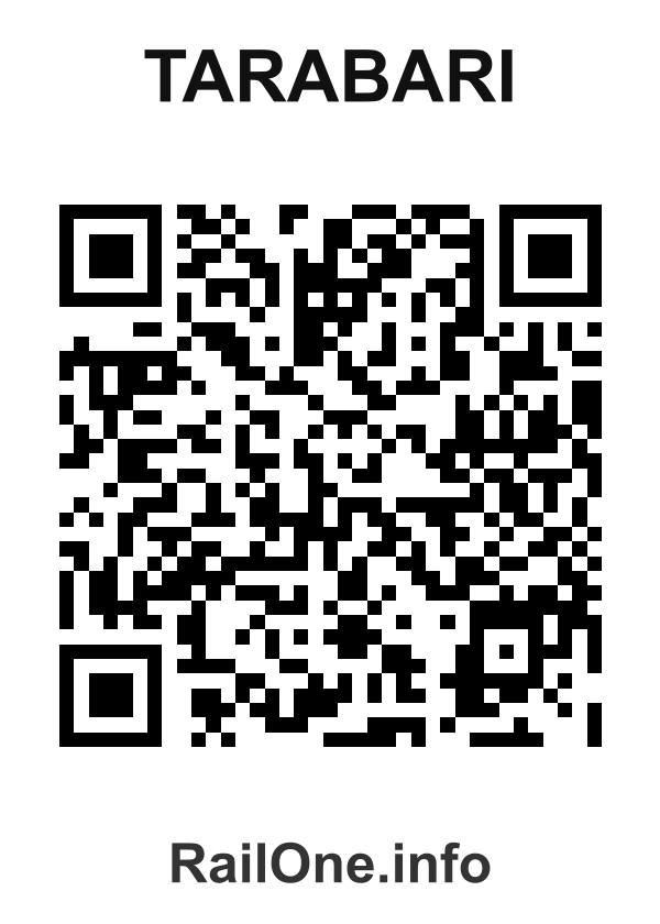 RailOne QR Code for Tarabari station