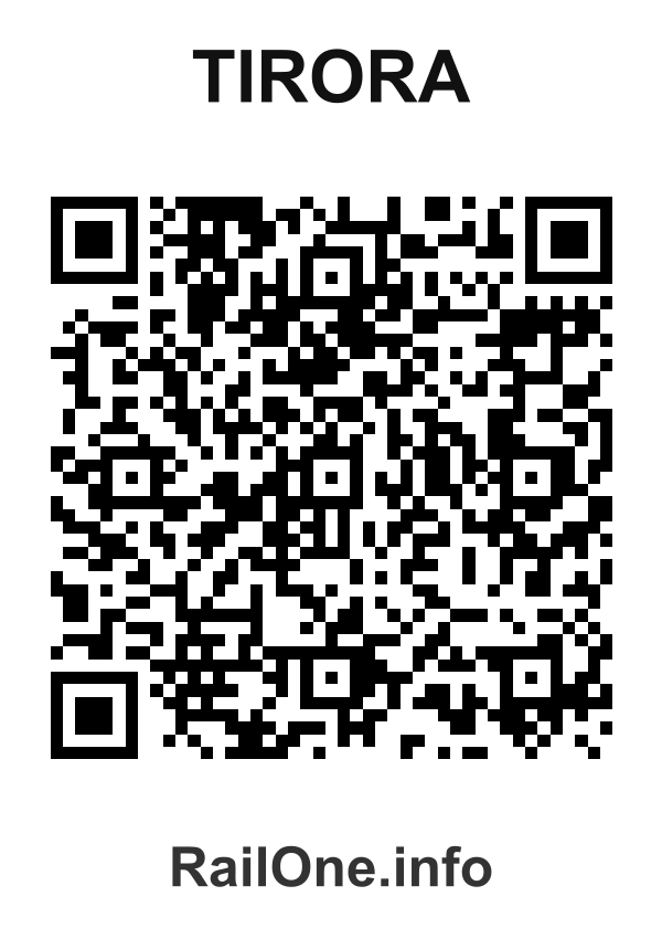 RailOne QR Code for Tirora station
