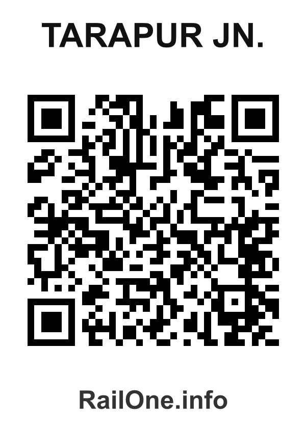 RailOne QR Code for Tarapur Jn. station